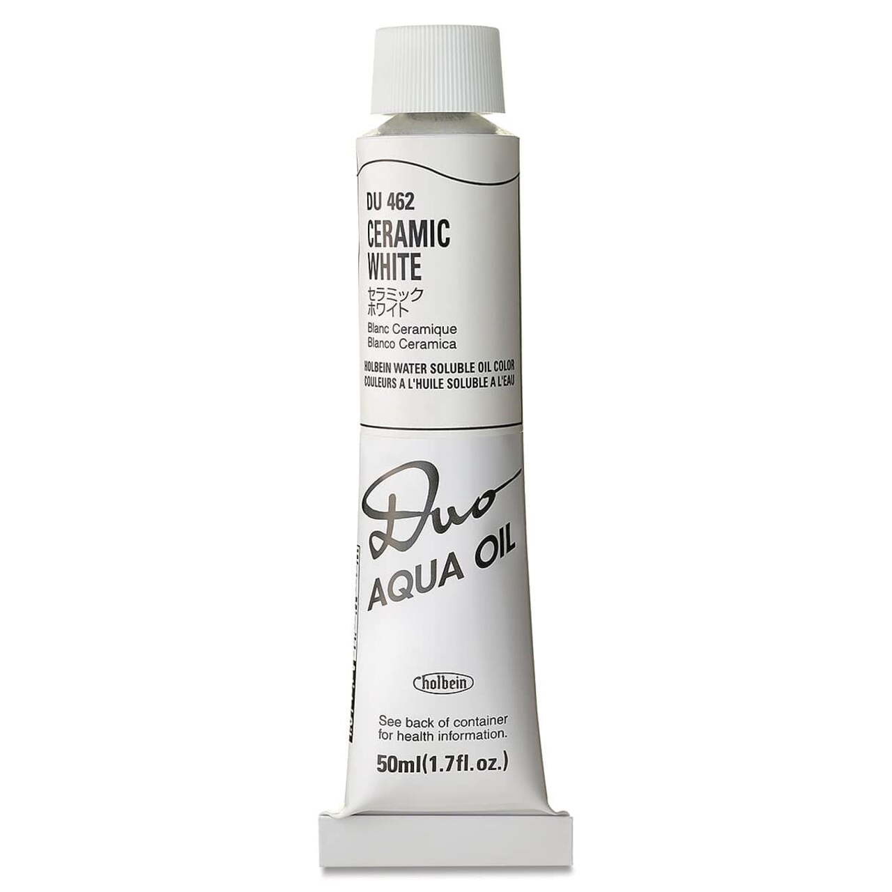 Holbein Duo Aqua Water Soluble Oils - Ceramic White, 50 ml tube